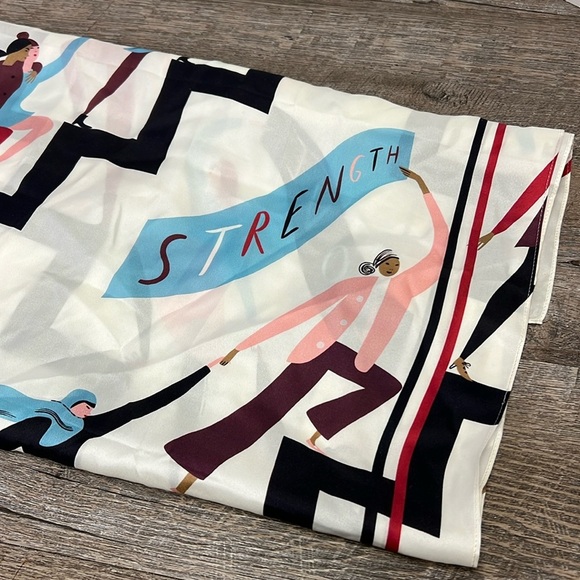 Talbots Limited Edition Sisterhood Silk Scarf for Ending Breast Cancer - Picture 1 of 3